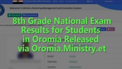 Grade 8 Ministry Exam result, Oromia